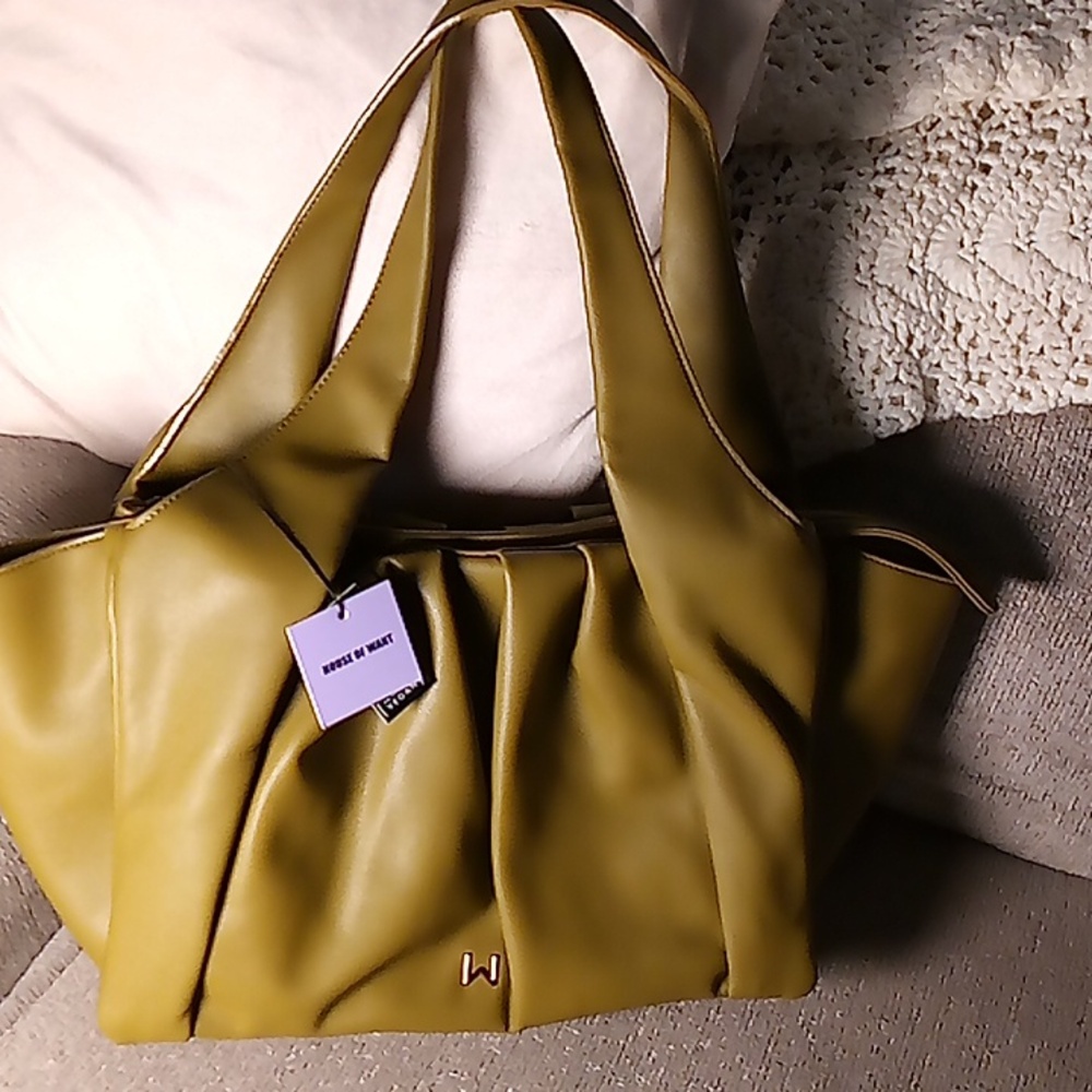 NWT House of Want How We Chill Tote in Olive
